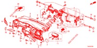 INSTRUMENT PANEL UPPER (LH) for Honda JAZZ 1.3 ELEGANCE 5 Doors 6 speed manual 2019