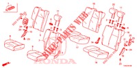 REAR SEAT/SEATBELT (2D)  for Honda JAZZ 1.3 ELEGANCE 5 Doors 6 speed manual 2019