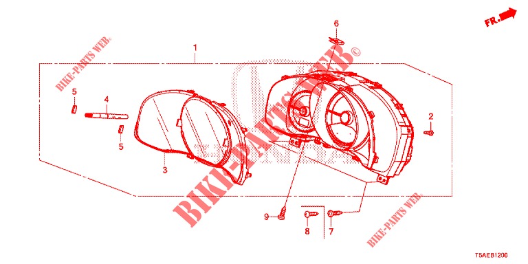 SPEEDOMETER  for Honda JAZZ 1.3 ELEGANCE 5 Doors 6 speed manual 2019