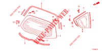 REAR WINDSHIELD/QUARTER G LASS  for Honda JAZZ HYBRID LUXURY HS 5 Doors full automatic 2012