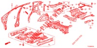FLOOR/INNER PANELS  for Honda JAZZ HYBRID LUXURY 5 Doors full automatic 2013