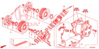 AIR CONDITIONER (COMPRESSEUR) (1.4L) for Honda CIVIC 1.4 ELEGANCE 5 Doors 6 speed manual 2014