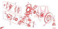FRONT BRAKE  for Honda CIVIC 1.4 ELEGANCE 5 Doors 6 speed manual 2014