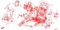 FRONT SEAT COMPONENTS (G.) (HAUTEUR MANUELLE) for Honda CIVIC 1.4 ELEGANCE 5 Doors 6 speed manual 2014