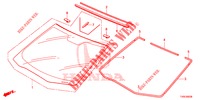 FRONT WINDSHIELD/ REAR WINDSHIELD  for Honda CIVIC 1.4 ELEGANCE 5 Doors 6 speed manual 2014
