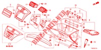 INSTRUMENT GARNISH (COTE DE PASSAGER) (LH) for Honda CIVIC 1.4 S 5 Doors 6 speed manual 2014