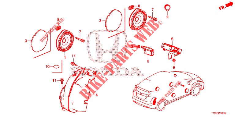 ANTENNA/SPEAKER  for Honda CIVIC DIESEL 1.6 LIFSTYLE 5 Doors 6 speed manual 2014