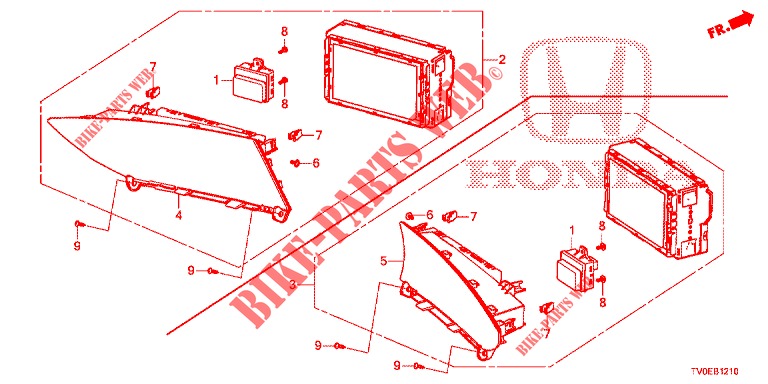 CENTER DISPLAY  for Honda CIVIC DIESEL 1.6 LIFSTYLE 5 Doors 6 speed manual 2014