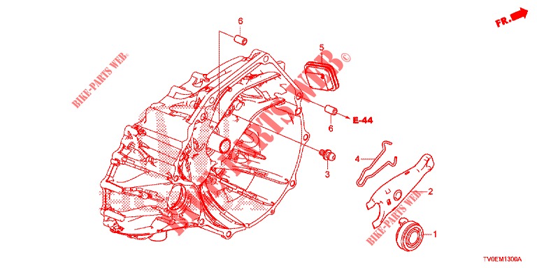 CLUTCH RELEASE (DIESEL) for Honda CIVIC DIESEL 1.6 LIFSTYLE 5 Doors 6 speed manual 2014