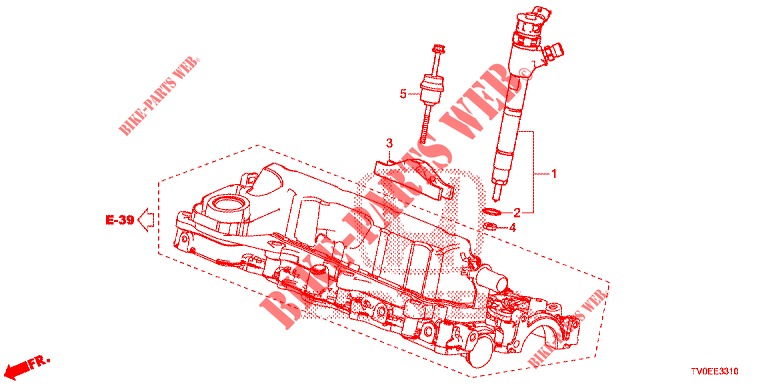 FUEL INJECTOR (DIESEL) for Honda CIVIC DIESEL 1.6 LIFSTYLE 5 Doors 6 speed manual 2014