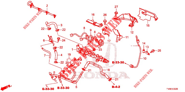 FUEL RAIL/HIGH PRESSURE P UMP (DIESEL) for Honda CIVIC DIESEL 1.6 LIFSTYLE 5 Doors 6 speed manual 2014