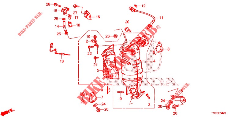 TORQUE CONVERTER (DIESEL) for Honda CIVIC DIESEL 1.6 LIFSTYLE 5 Doors 6 speed manual 2014