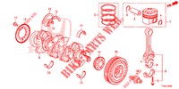 CRANKSHAFT/PISTON (DIESEL) for Honda CIVIC DIESEL 1.6 S 5 Doors 6 speed manual 2014