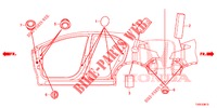 GROMMET (LATERAL) for Honda CIVIC 1.8 COMFORT 5 Doors 6 speed manual 2014