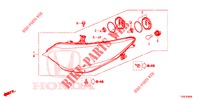 HEADLIGHT  for Honda CIVIC 1.8 COMFORT 5 Doors 6 speed manual 2014