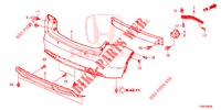 REAR BUMPER  for Honda CIVIC 1.8 COMFORT 5 Doors 6 speed manual 2014