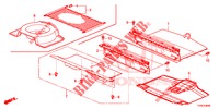REAR FLOOR BOX  for Honda CIVIC 1.8 COMFORT 5 Doors 5 speed automatic 2014