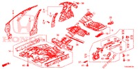 FLOOR/INNER PANELS  for Honda CIVIC 1.8 EXECUTIVE 5 Doors 6 speed manual 2014