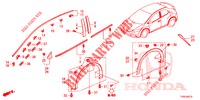 MOLDING/PROTECTOR  for Honda CIVIC 1.8 EXECUTIVE 5 Doors 6 speed manual 2014