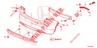 REAR BUMPER  for Honda CIVIC 1.8 EXECUTIVE 5 Doors 6 speed manual 2014