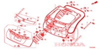 TAILGATE PANEL (2D)  for Honda CIVIC 1.8 EXECUTIVE 5 Doors 6 speed manual 2014