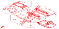 REAR FLOOR BOX  for Honda CIVIC 1.8 EXECUTIVE 5 Doors 5 speed automatic 2014