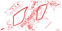 PILLAR GARNISH (LH) for Honda CIVIC 1.8 LIFESTYLE 5 Doors 6 speed manual 2014