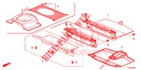 REAR FLOOR BOX  for Honda CIVIC 1.8 LIFESTYLE 5 Doors 6 speed manual 2014