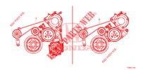     COURROIE ALTERNATEUR (1.8L) for Honda CIVIC 1.8 LIFESTYLE 5 Doors 5 speed automatic 2014