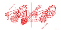     COURROIE ALTERNATEUR (1.8L) for Honda CIVIC 1.8 S 5 Doors 6 speed manual 2014