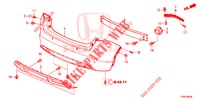 REAR BUMPER  for Honda CIVIC 1.8 S 5 Doors 6 speed manual 2014