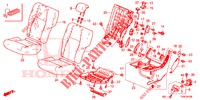 REAR SEAT/SEATBELT (G.) for Honda CIVIC 1.8 S 5 Doors 6 speed manual 2014