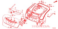 TAILGATE PANEL (2D)  for Honda CIVIC 1.8 S 5 Doors 6 speed manual 2014