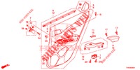 REAR DOOR LINING (4D)  for Honda CIVIC 1.4 ELEGANCE 5 Doors 6 speed manual 2015