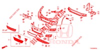 FRONT BUMPER  for Honda CIVIC 1.4 S 5 Doors 6 speed manual 2015