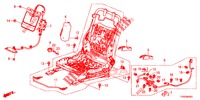 FRONT SEAT COMPONENTS (D.) (SIEGE REGLAGE MANUEL) for Honda CIVIC 1.4 S 5 Doors 6 speed manual 2015