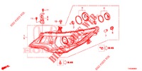 HEADLIGHT  for Honda CIVIC 1.4 S 5 Doors 6 speed manual 2015