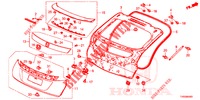 TAILGATE PANEL (2D)  for Honda CIVIC 1.4 S 5 Doors 6 speed manual 2015