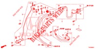 AIR CONDITIONER (DURITES/TUYAUX) (DIESEL) (LH) for Honda CIVIC DIESEL 1.6 COMFORT 5 Doors 6 speed manual 2015