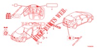 EMBLEMS/CAUTION LABELS  for Honda CIVIC DIESEL 1.6 COMFORT 5 Doors 6 speed manual 2015