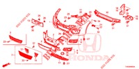 FRONT BUMPER  for Honda CIVIC DIESEL 1.6 COMFORT 5 Doors 6 speed manual 2015