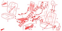 FRONT SEAT/SEATBELTS (D.) (LH) for Honda CIVIC DIESEL 1.6 COMFORT 5 Doors 6 speed manual 2015