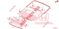 FRONT WINDSHIELD/ REAR WINDSHIELD  for Honda CIVIC DIESEL 1.6 COMFORT 5 Doors 6 speed manual 2015