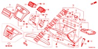 INSTRUMENT GARNISH (COTE DE PASSAGER) (LH) for Honda CIVIC DIESEL 1.6 COMFORT 5 Doors 6 speed manual 2015