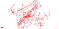 REAR DOOR LINING (4D)  for Honda CIVIC DIESEL 1.6 COMFORT 5 Doors 6 speed manual 2015