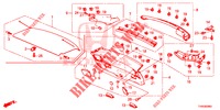 TAILGATE LINING/ REAR PANEL LINING (2D)  for Honda CIVIC DIESEL 1.6 COMFORT 5 Doors 6 speed manual 2015