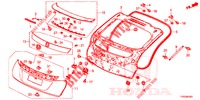 TAILGATE PANEL (2D)  for Honda CIVIC DIESEL 1.6 COMFORT 5 Doors 6 speed manual 2015