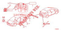 EMBLEMS/CAUTION LABELS  for Honda CIVIC DIESEL 1.6 COMFORT EURO 6 5 Doors 6 speed manual 2015