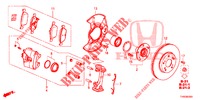 FRONT BRAKE  for Honda CIVIC DIESEL 1.6 COMFORT EURO 6 5 Doors 6 speed manual 2015