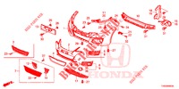 FRONT BUMPER  for Honda CIVIC DIESEL 1.6 COMFORT EURO 6 5 Doors 6 speed manual 2015
